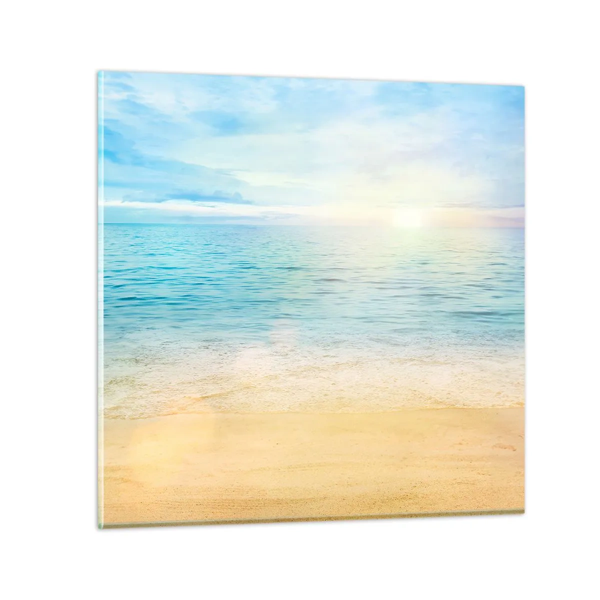 Glasbild - Bild auf glas - Großes Blau - 40x40 cm