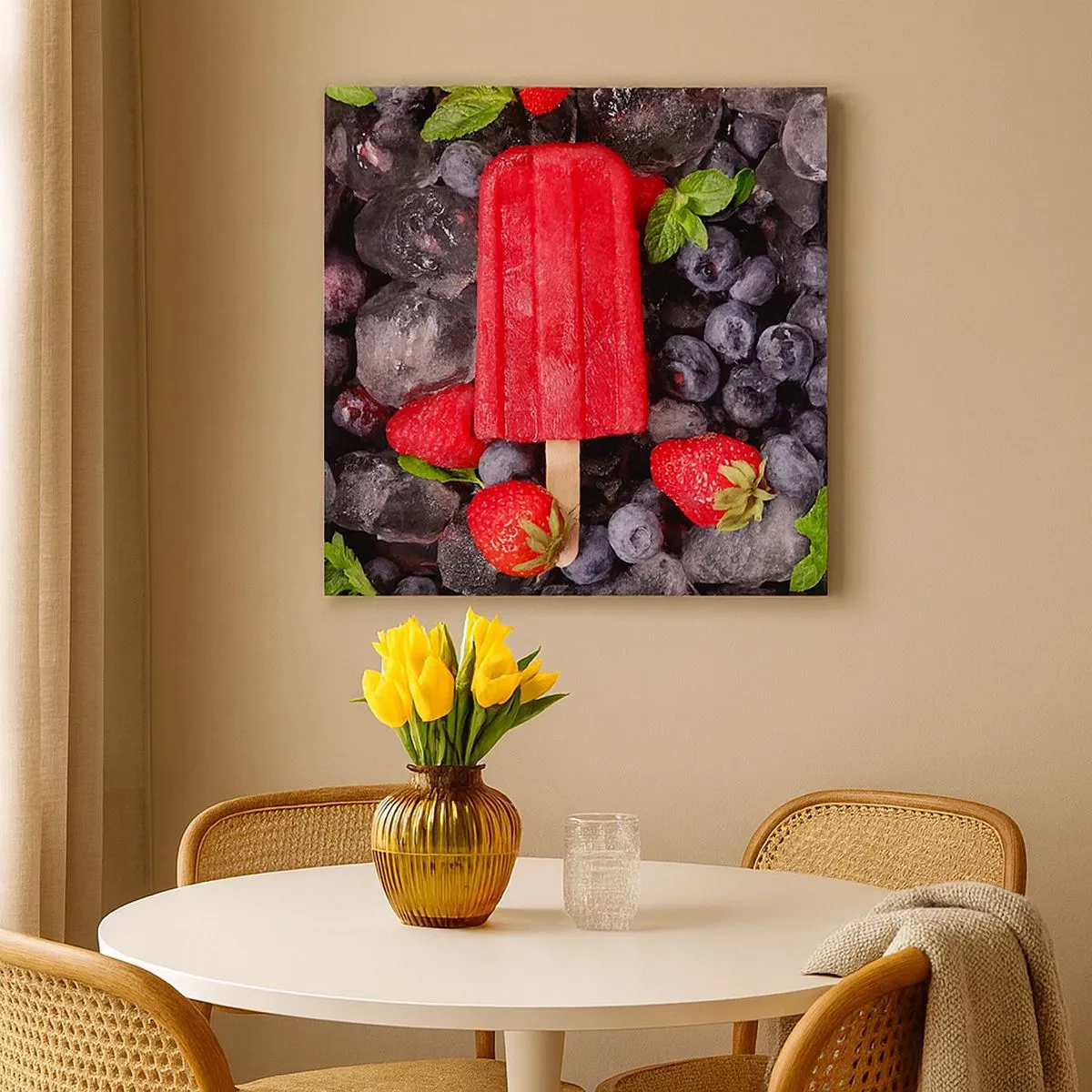 Bild auf Leinwand - Leinwandbild - So schmeckt der heiße Sommer - 30x30 cm