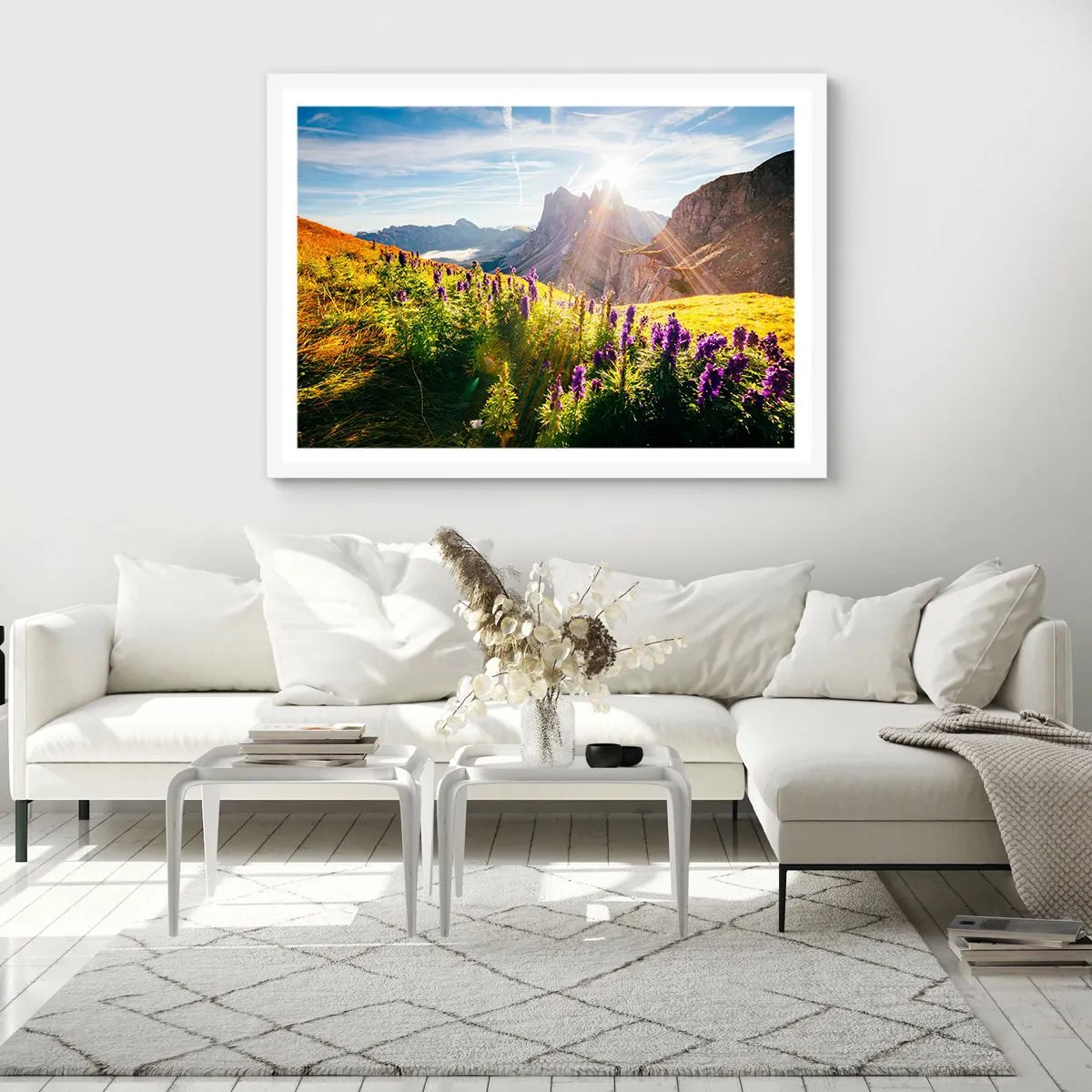 Poster in einem weißen Rahmen - Das geheime Leben der Kräuter - 70x50 cm