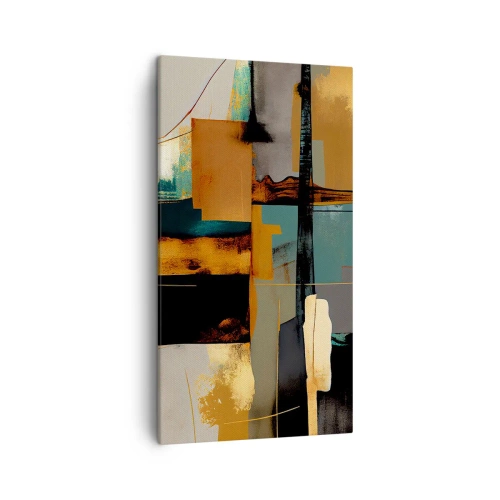 Bild auf Leinwand - Leinwandbild - Abstraktion – Licht und Schatten - 45x80 cm