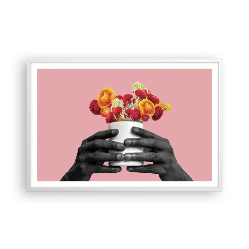 Poster in einem weißen Rahmen - Die Apotheose des Lebens - 91x61 cm