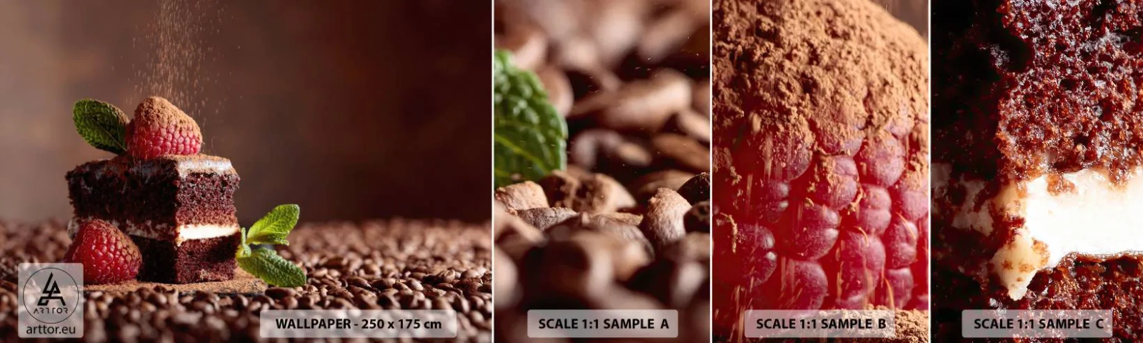 Fototapeten Muster Selbstklebend Deluxe Sticker - Das Leben ist süß - Kuchen, Küche, Gastronomie - 100x30 cm