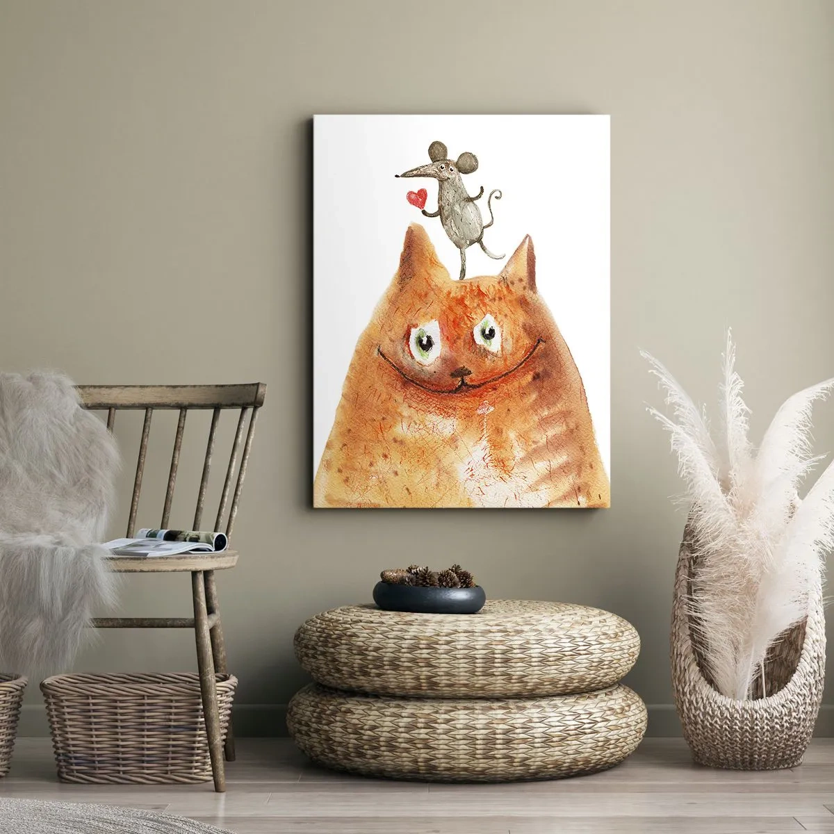 Bild auf Leinwand - Leinwandbild - Paradoxien der Liebe - 55x100 cm