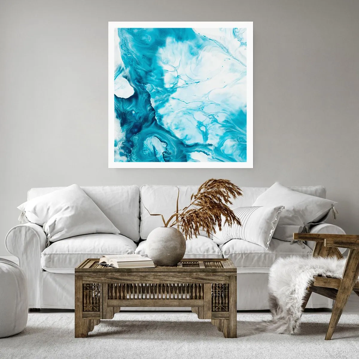 Poster - Blaues Konzert - 50x50 cm