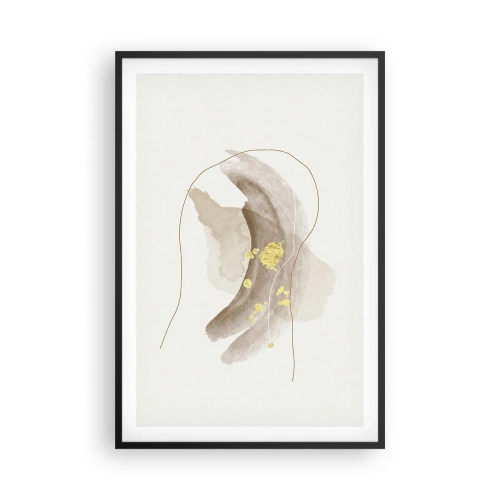 Poster in einem schwarzem Rahmen - Im Weltraum begegnet - 61x91 cm