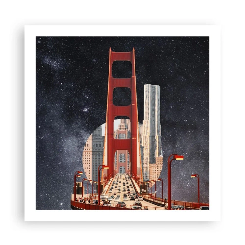 Poster - Immer im Mittelpunkt - 60x60 cm