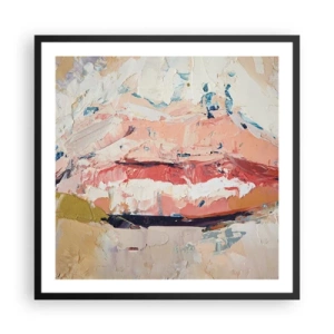 Poster in einem schwarzem Rahmen - Es weckt die Sinne - 60x60 cm