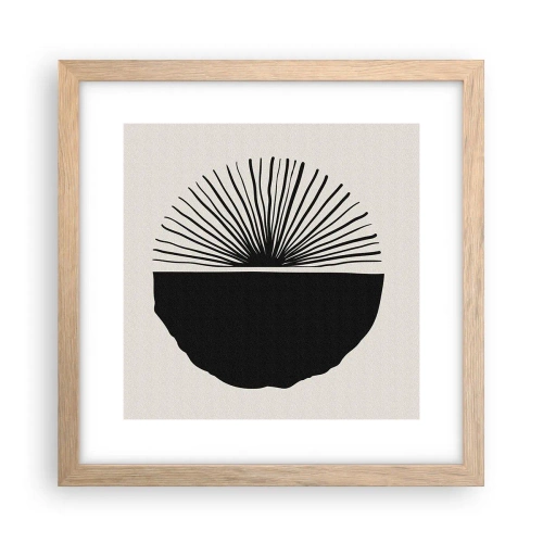 Poster in einem Rahmen aus heller Eiche - Eine Reihe von Möglichkeiten - 30x30 cm