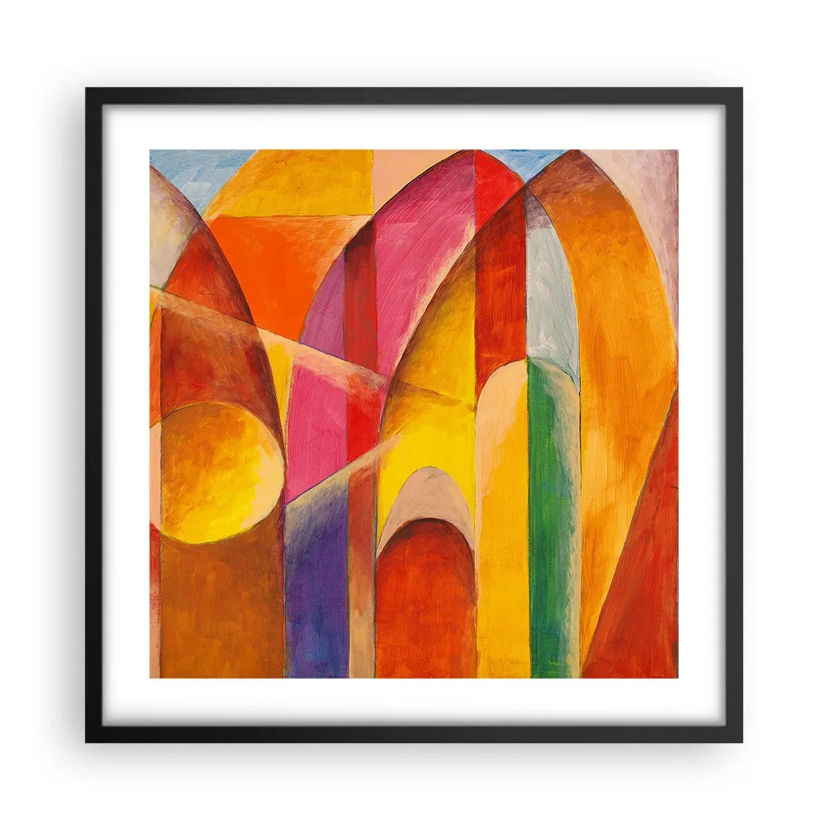 Poster in einem schwarzem Rahmen - Kathedrale der Sonne - 50x50 cm