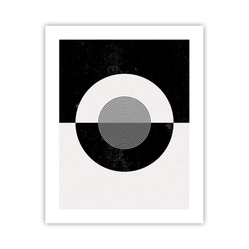 Poster - Harmonie in Schwarz und Weiß - 40x50 cm