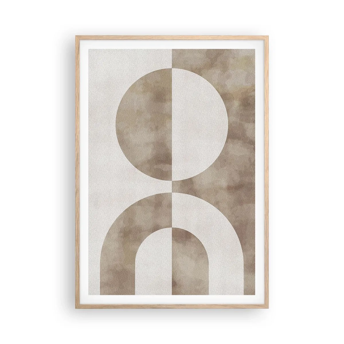 Poster in einem Rahmen aus heller Eiche - Ähnlichkeiten und Unterschiede - 70x100 cm