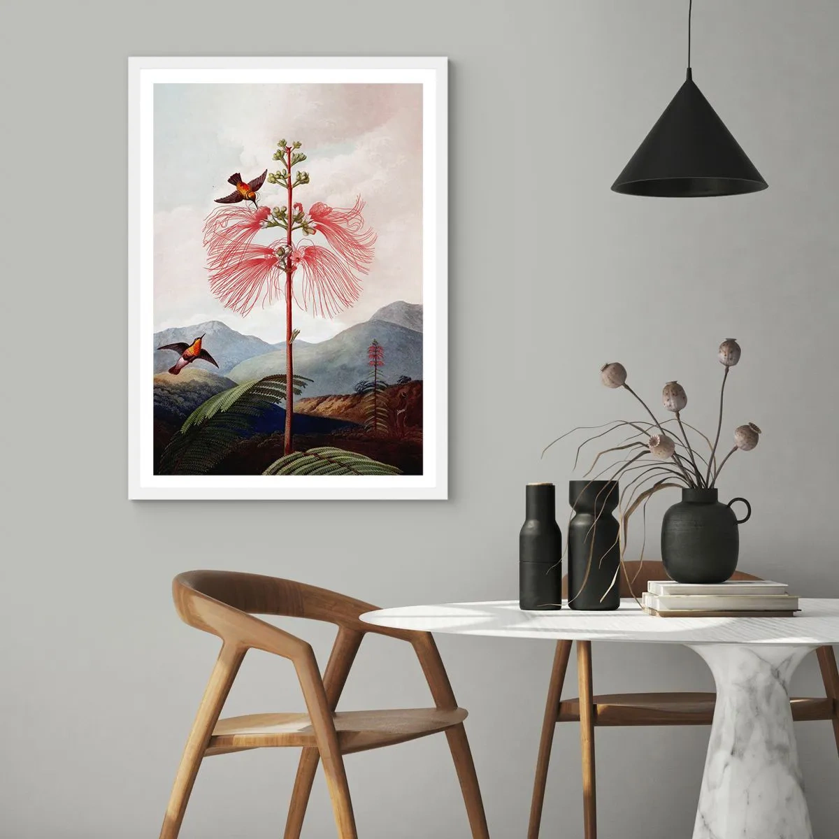 Poster in einem weißen Rahmen - In einem tropischen Paradies - 50x70 cm