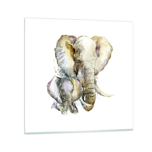 Glasbild - Bild auf glas - Mama ist kein Zuhause - 40x40 cm