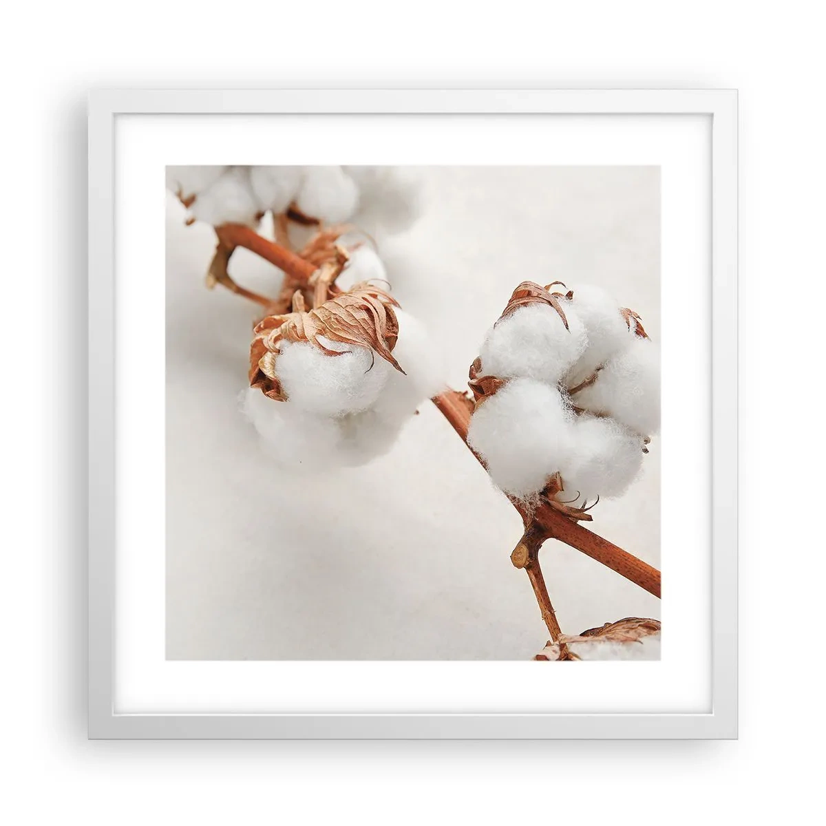 Poster in einem weißen Rahmen - Nur umarmen - 40x40 cm