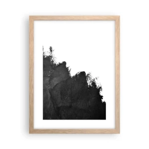 Poster in einem Rahmen aus heller Eiche - Elemente: Erde - 30x40 cm