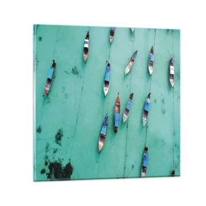 Glasbild - Bild auf glas - In freudiger Erwartung - 60x60 cm