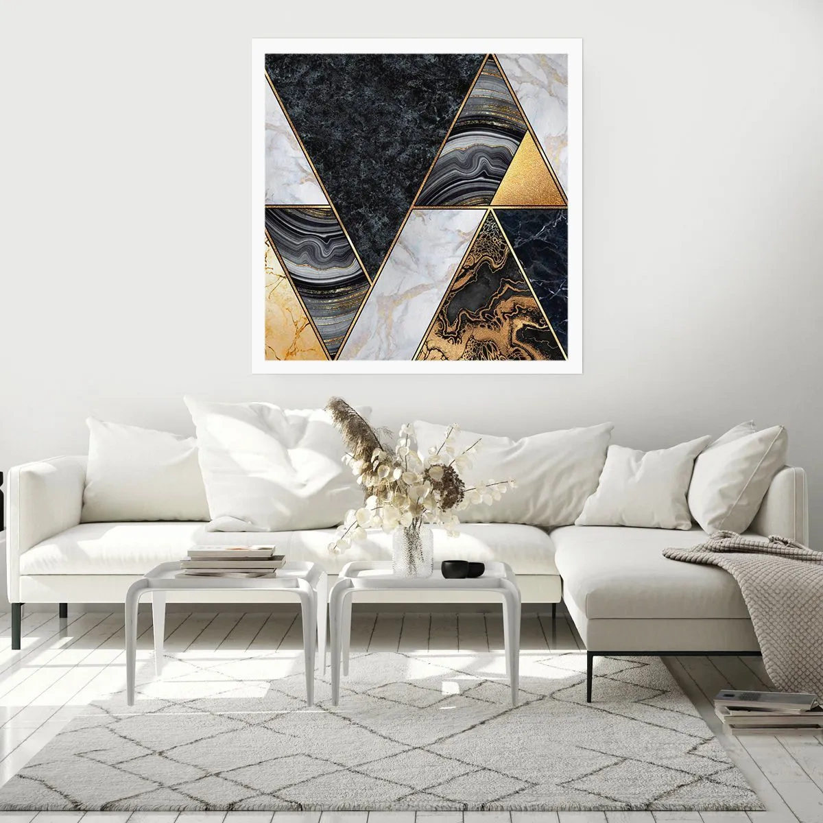 Poster - Stein um Stein - 40x40 cm