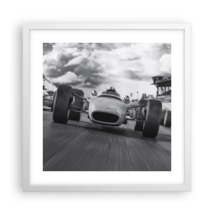 Poster in einem weißen Rahmen - Power ist da! - 40x40 cm