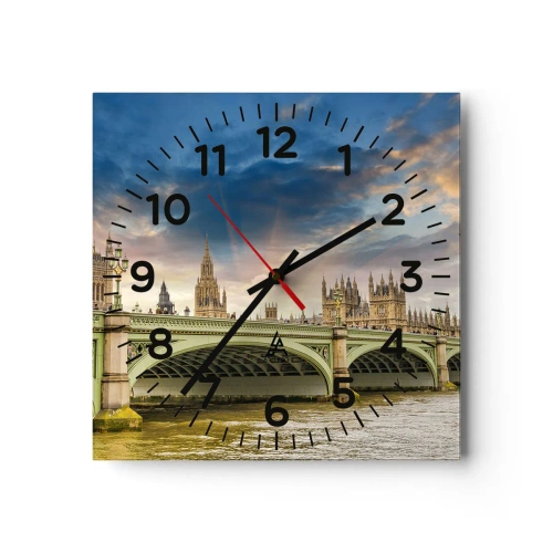 Wanduhr - Glasuhr - Im Imperium ist die Zeit stehen geblieben - 40x40 cm