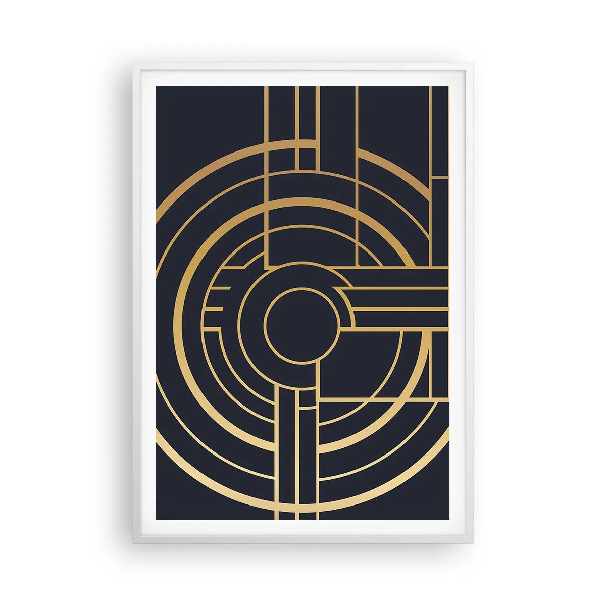 Poster in einem weißen Rahmen - Wendungen der Dinge - 70x100 cm