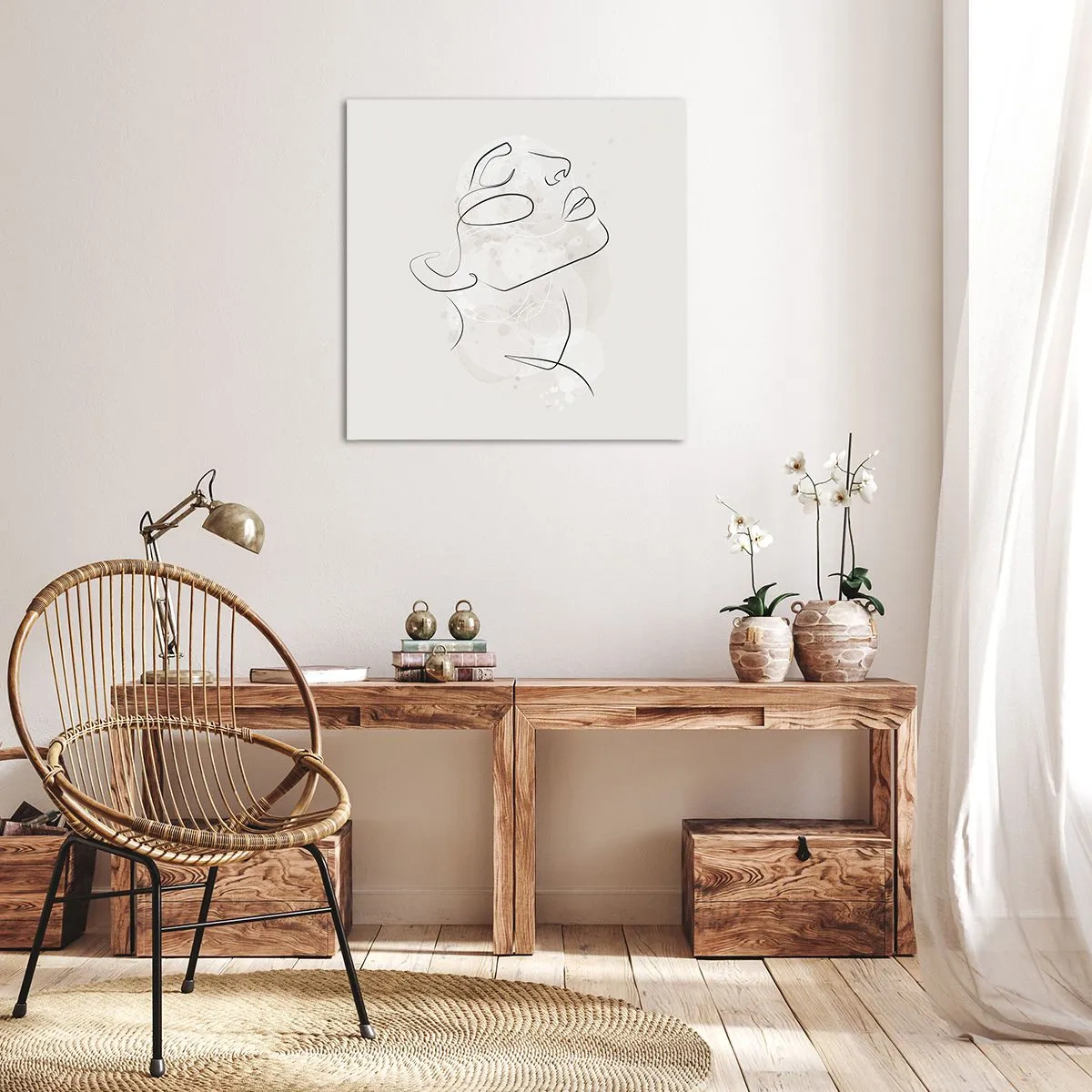 Bild auf Leinwand - Leinwandbild - Die Umrisse eines Traums - 70x70 cm