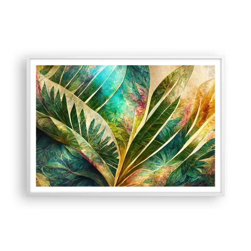 Poster in einem weißen Rahmen - Farben der Tropen - 100x70 cm