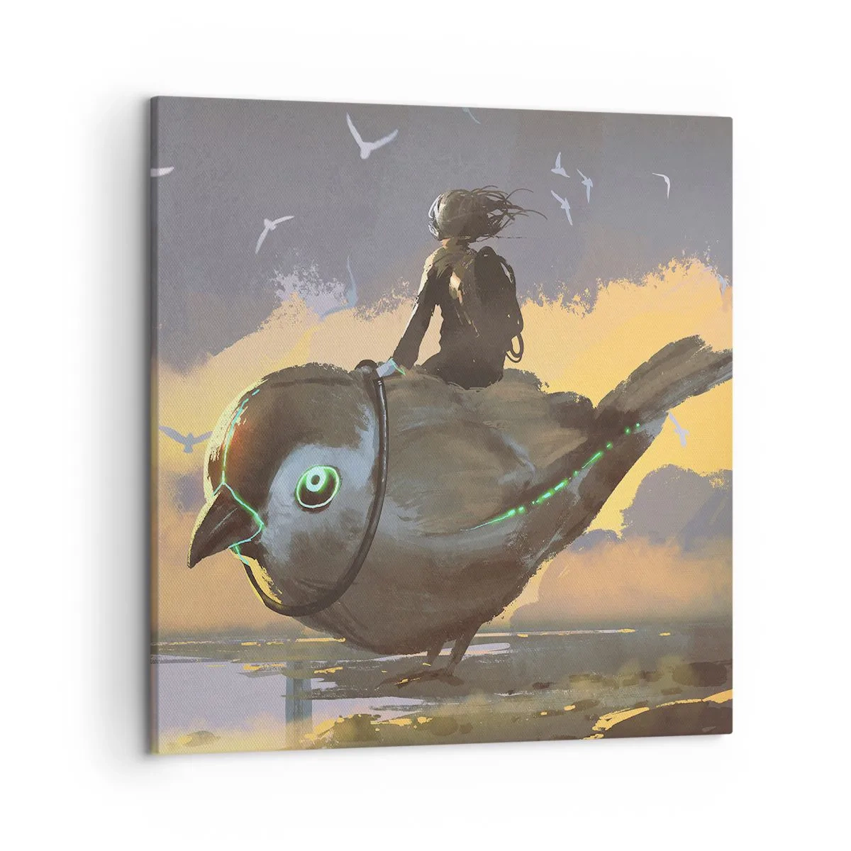 Bild auf Leinwand - Leinwandbild - Ein Stopp auf einer fantastischen Reise - 50x50 cm