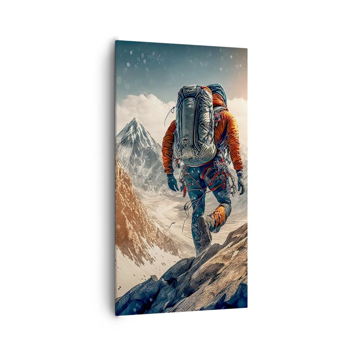 Bild auf Leinwand - Leinwandbild - Einsamer Krieger - 65x120 cm