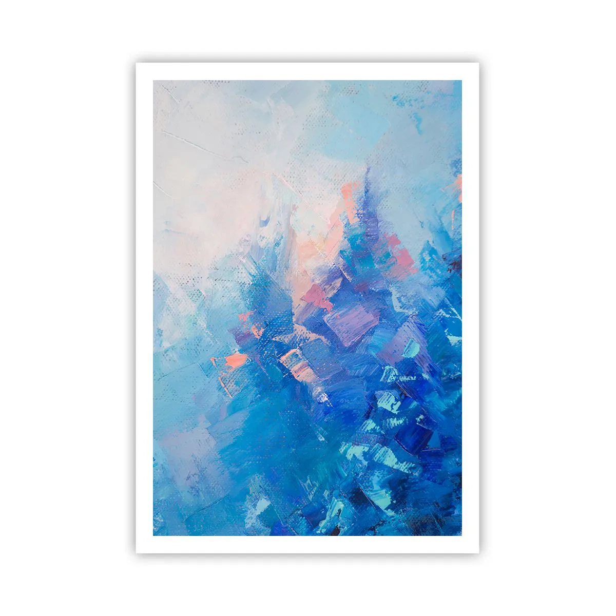 Poster - Winter-Abstraktion - 70x100 cm