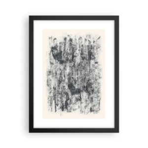 Poster in einem schwarzem Rahmen - Nebelige Komposition - 30x40 cm