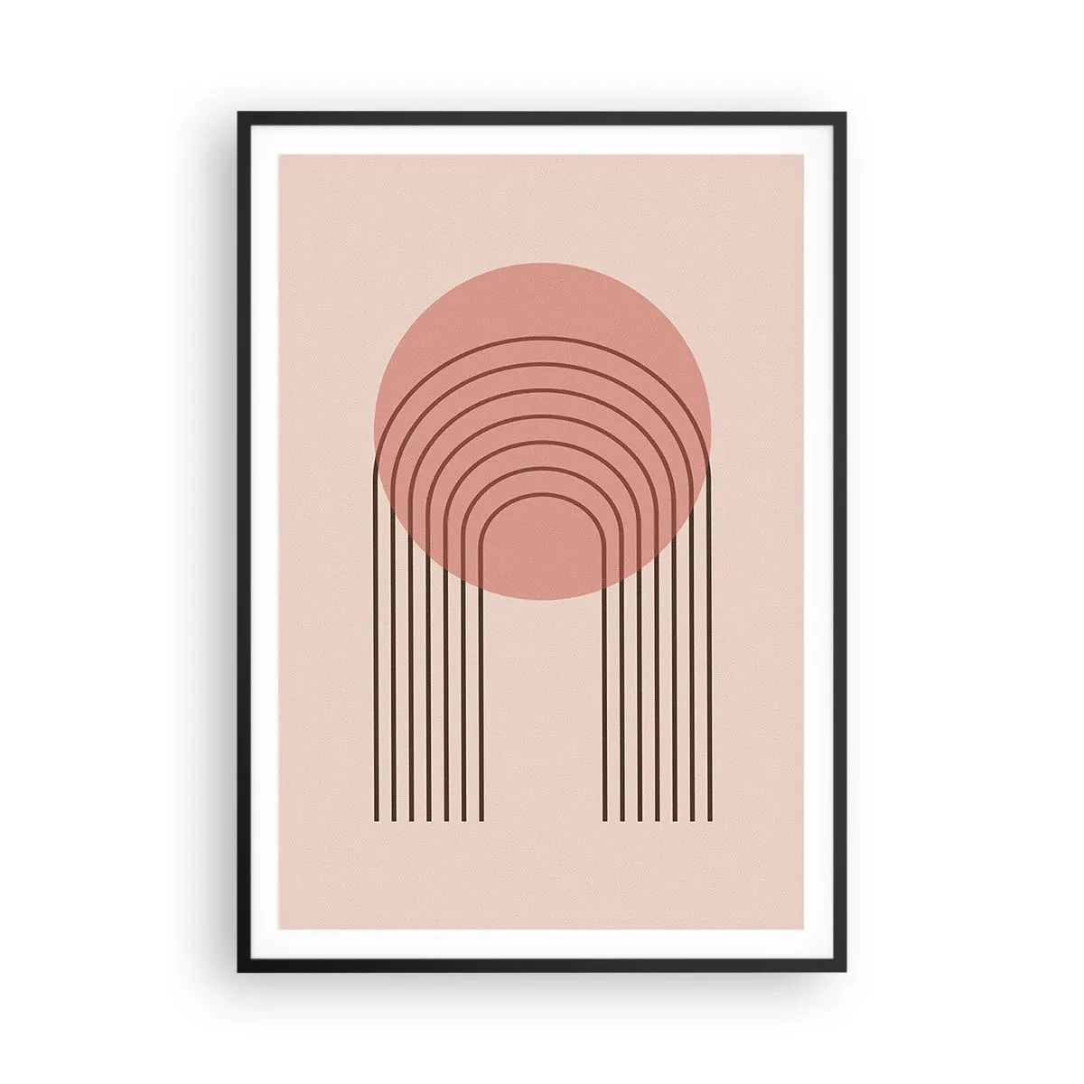 Poster in einem schwarzem Rahmen - Unwiderstehliche Anziehungskraft - 70x100 cm