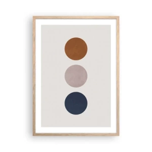 Poster in einem Rahmen aus heller Eiche - Ein Symbol für Exzellenz - 50x70 cm