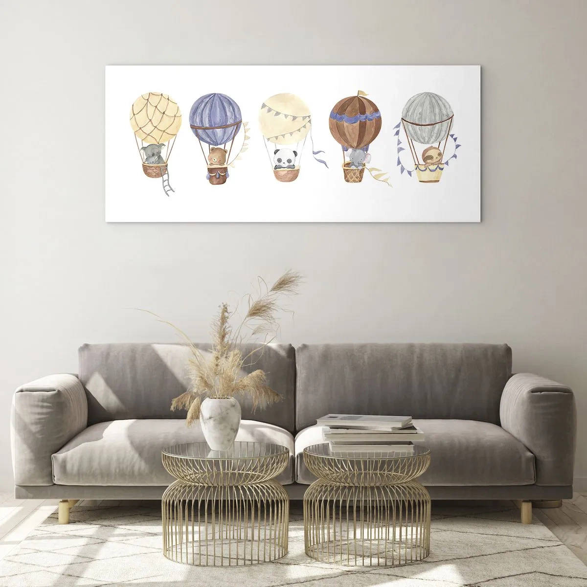 Glasbild - Bild auf glas - Freunde auf Reise - 100x40 cm