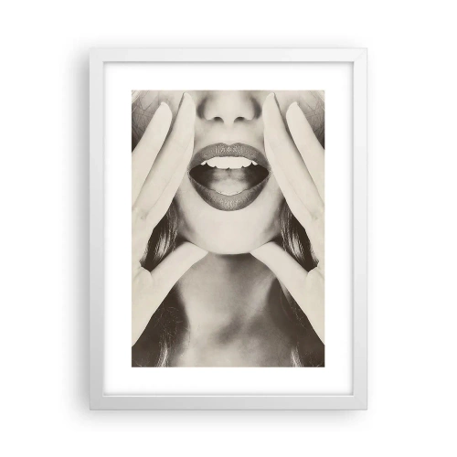 Poster in einem weißen Rahmen - Ich komme schon! - 30x40 cm