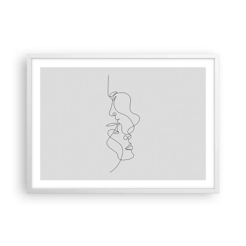 Poster in einem weißen Rahmen - Die Hitze bitterer Begierden - 70x50 cm