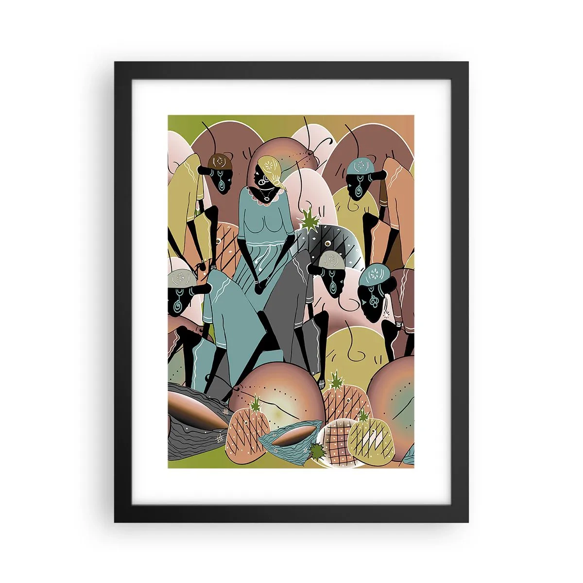 Poster in einem schwarzem Rahmen - Ein toller Urlaub steht bevor - 30x40 cm