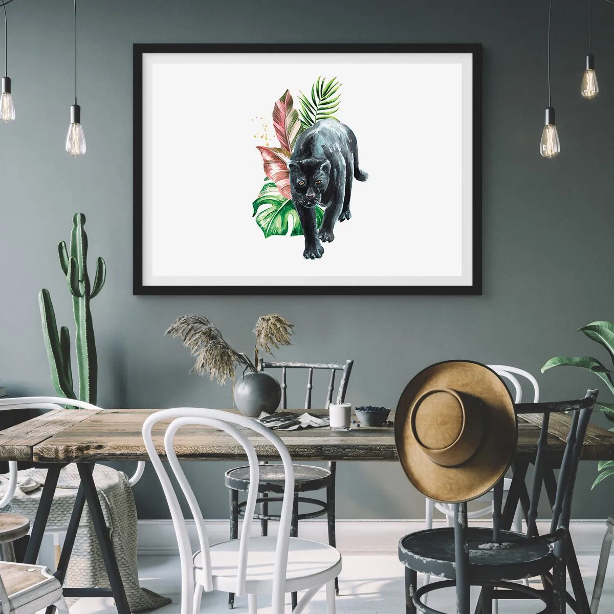 Poster in einem schwarzem Rahmen - Wildheit des Herzens - 40x30 cm