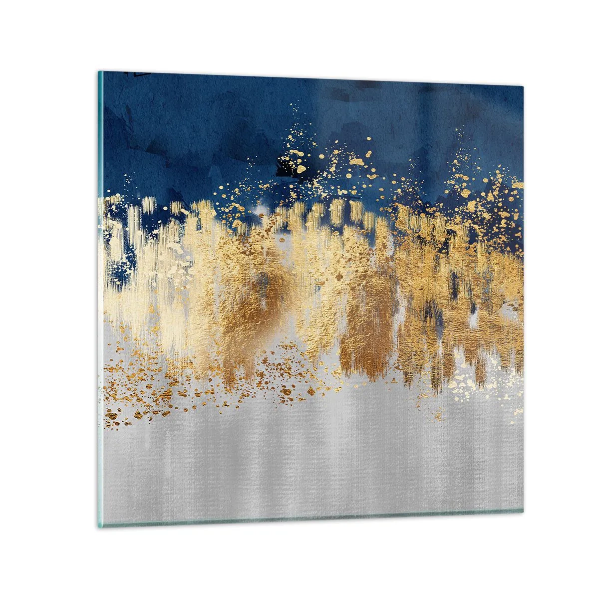 Glasbild - Bild auf glas - Moderne Komposition mit Glanz - 30x30 cm