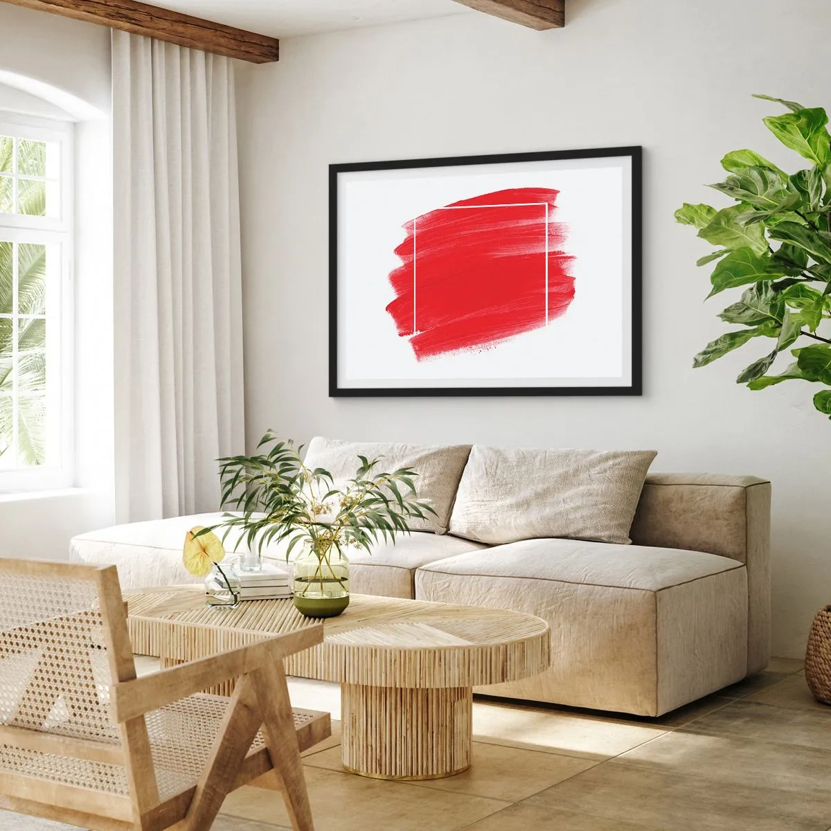 Poster in einem schwarzem Rahmen - Aus dem Rahmen - 91x61 cm