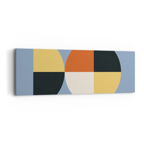 Bild auf Leinwand - Leinwandbild - Beobachte und zähle - 90x30 cm