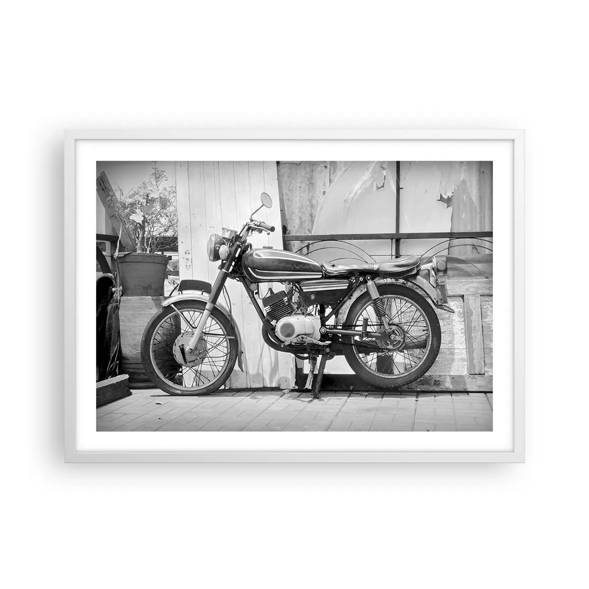 Poster in einem weißen Rahmen - Klassik über alles - 70x50 cm