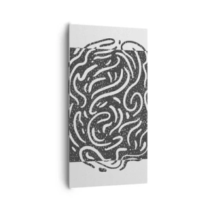 Bild auf Leinwand - Leinwandbild - Abstraktion: Freudentanz - 65x120 cm