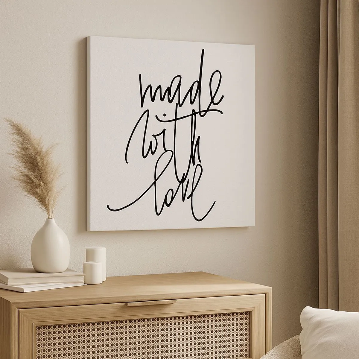 Bild auf Leinwand - Leinwandbild - Die beste Marke - 30x30 cm