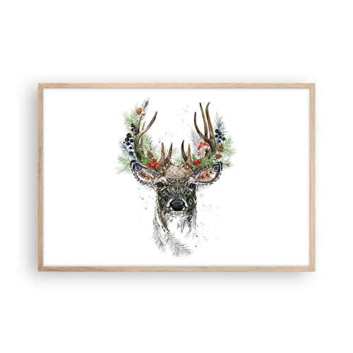 Poster in einem Rahmen aus heller Eiche - Im festlichen Gewand - 91x61 cm