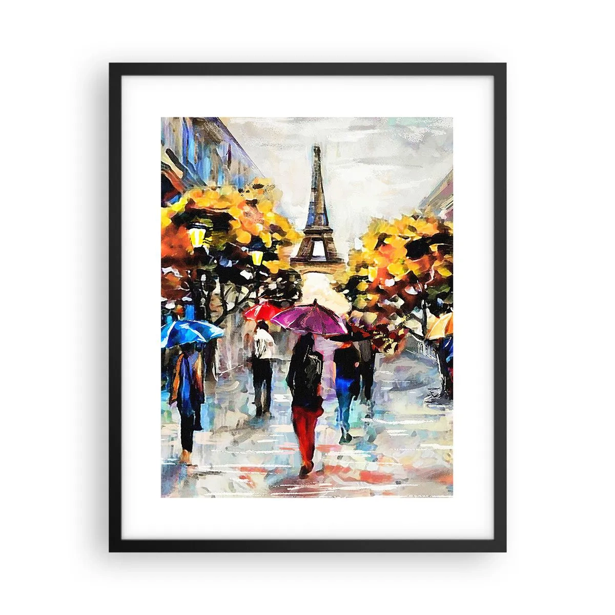 Poster in einem schwarzem Rahmen - Besonders schön im Herbst - 40x50 cm