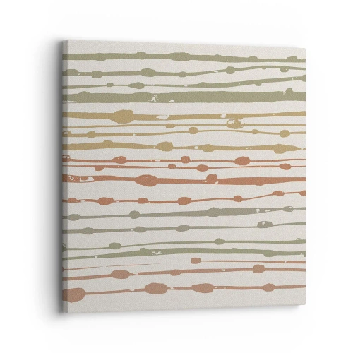 Bild auf Leinwand - Leinwandbild - Musikalische Notation von Farben - 30x30 cm