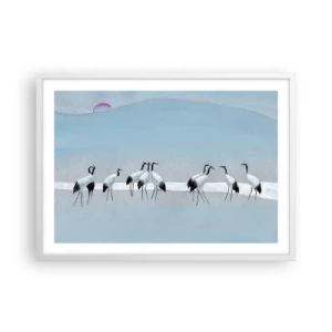 Poster in einem weißen Rahmen - Nach einem heißen Tag - 70x50 cm