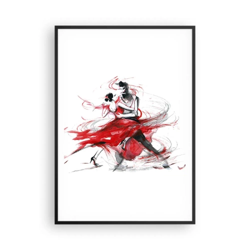 Poster in einem schwarzem Rahmen - Tango – der Rhythmus der Leidenschaft - 70x100 cm