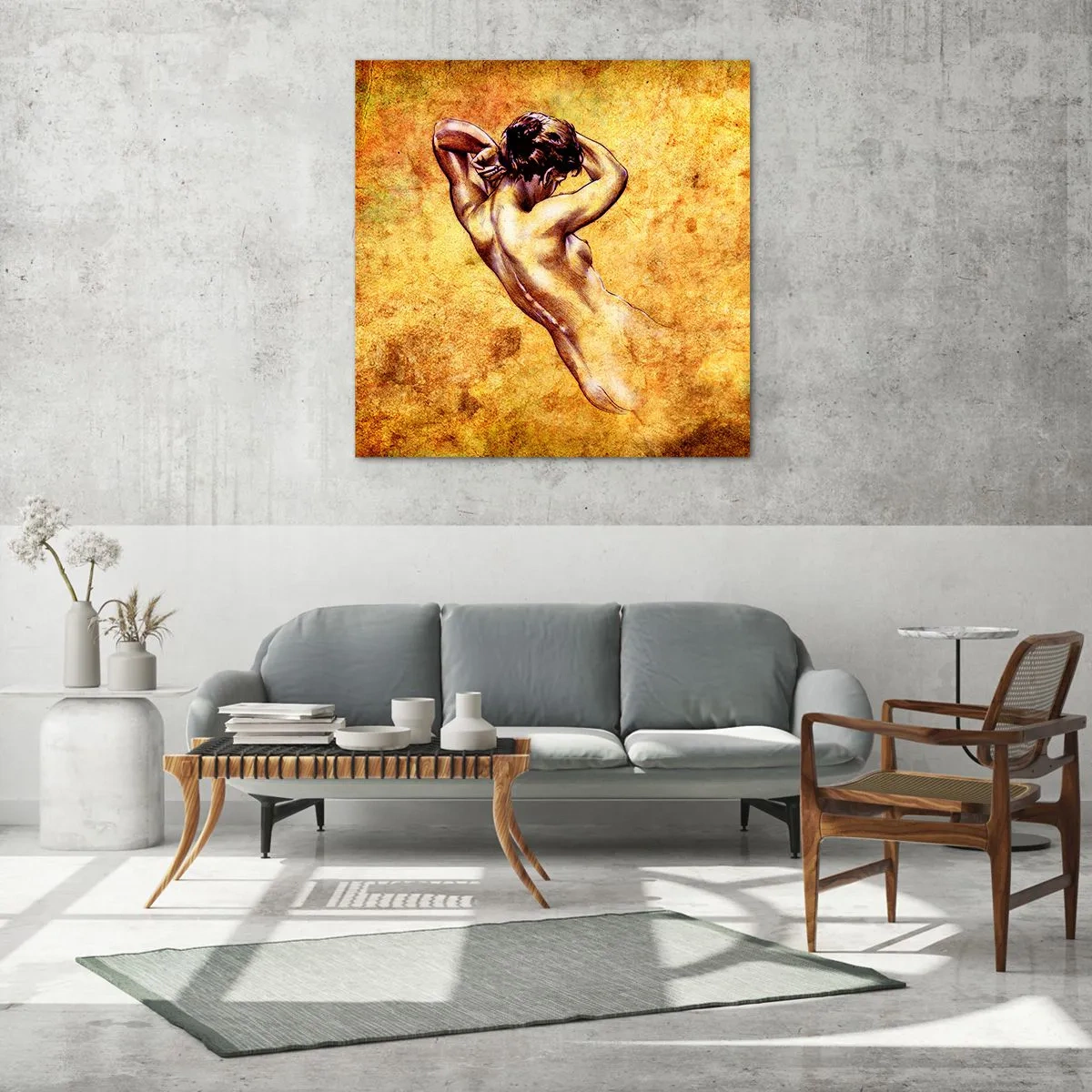 Glasbild - Bild auf glas - Entdeckt, aber immer noch ein Rätsel - 70x70 cm