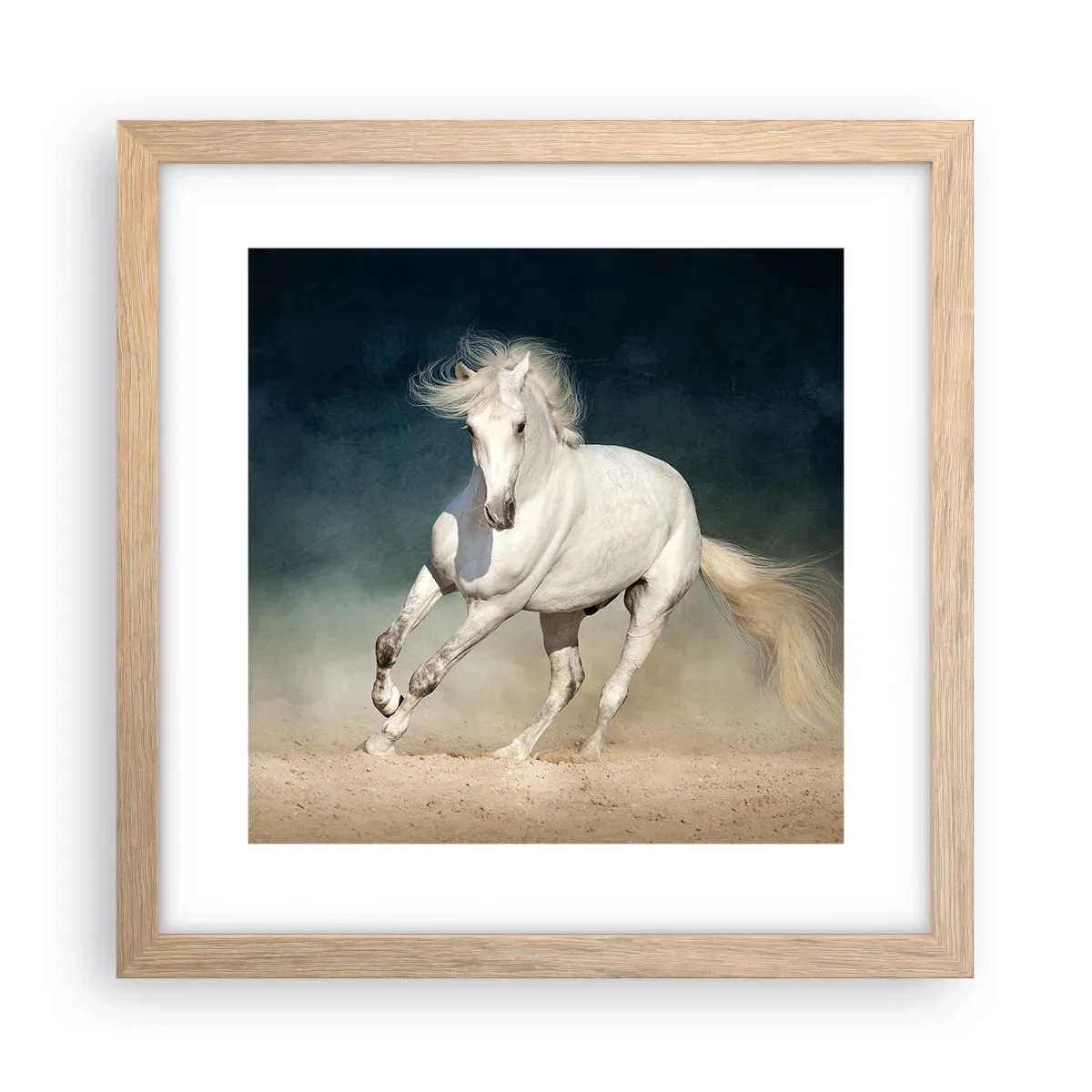 Poster in einem Rahmen aus heller Eiche - Freiheit in ihrem reinen Zustand - 30x30 cm